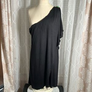 Badgley Mischka one shoulder dress size medium 🌸